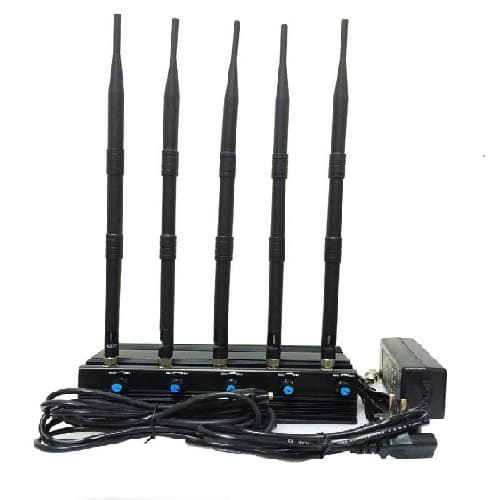 Adjustable 5_2G_5_8G 2_4G WIFI Jammer With 4 Antennas